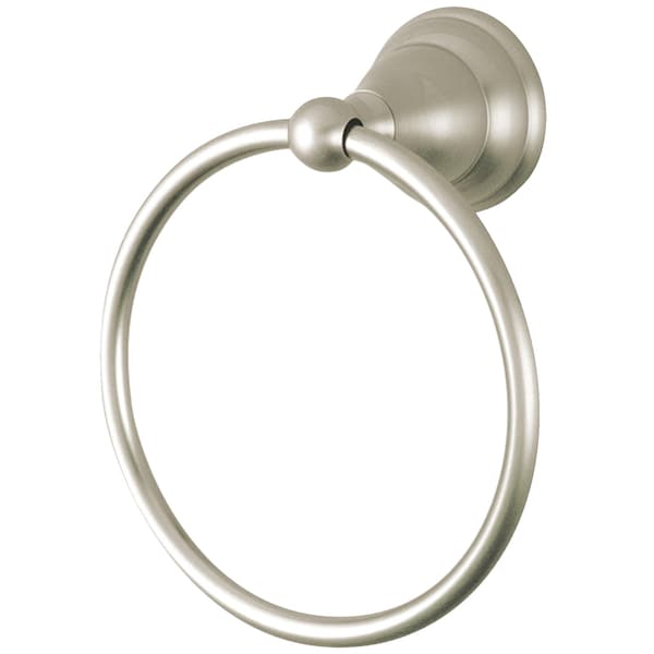 Royale Towel Ring, Brushed Nickel